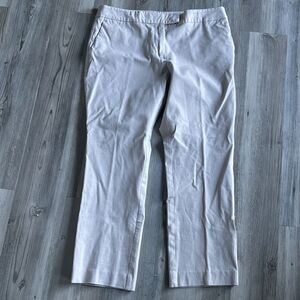 Ann Taylor Factory Signature Ankle Beige Pants Size 10